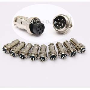 Trung Quốc nhà máy gx16 M16 Thông tư nối 6 Pin kim loại cáp cắm kết nối - Product Image 2