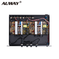 Amplificateur numérique professionnel 350W X4 4 canaux 1U en rack, amplificateur de puissance classe D 4 ohms, système sonore DJ PA Bar KTV