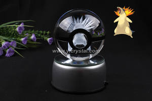 Nuevo Estilo, Cristal <span class=keywords><strong>Typhlosion</strong></span> K9 de 50 mm, Tallado con Láser, Bola de Juguete de Moda para Niños, para Regalo o Recuerdo - Product Image 2