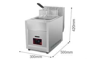 Freidora de dos cilindros Acero Inoxidable Industrial <span class=keywords><strong>CARNE</strong></span>/pollo/patatas fritas - Product Image 2