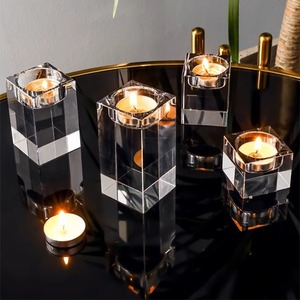 Honneur de <span class=keywords><strong>cristal</strong></span> pièce maîtresse transparente bougeoir <span class=keywords><strong>cristal</strong></span> Lucite Table <span class=keywords><strong>chandelier</strong></span> pour <span class=keywords><strong>d</strong></span>écor de fête de mariage - Product Image 3