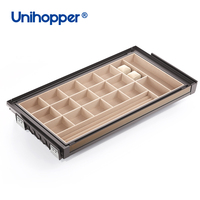 Unihopper Fournisseur direct Design moderne durable Armoire de rangement Tiroir en aluminium Boîte à bijoux coulissante