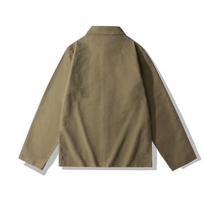 High Quality Vintage Worker Jacket for Men ODM OEM Wholesale Autumn Stock 100% Cotton Canvas False <strong>Moleskin</strong> Washed Spring - Product Image 5