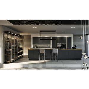 Modern melamina counter <span class=keywords><strong>top</strong></span> HPL PVC mobili da <span class=keywords><strong>cucina</strong></span> unità prodotti da <span class=keywords><strong>cucina</strong></span> di lusso - Product Image 4