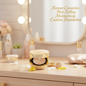 Korean Cosmetics Best Selling Moisturizing Cushion <b>Foundation</b> 36H Long-Lasting Radiant Glow Hydrating Premium Travel Size Highly - Product Image 3