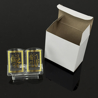 Cadeaux islamiques en verre cristal avec impression dorée 5x7cm Coran MH-G0502