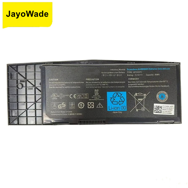 90WH BTYVOY1 Laptop Battery for Alienware M17x R3 R4 7XC9N C0C5M 0C0C5M 05WP5W 5WP5W CN-07XC9N 318-0397 451-11817 BTYVOY1