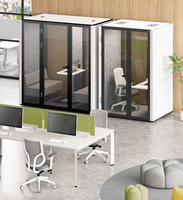 Cabines de réunion insonorisées pour plusieurs personnes, cabine de réunion de bureau, cabine téléphonique acoustique