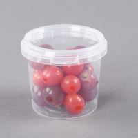 Boîte de rangement transparente en plastique PP jetable avec couvercle, personnalisable avec logo, pour soupe, protection de l'environnement