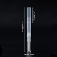 Vente en gros de stylos de maquillage rotatifs en plastique transparent de 2 ml, distributeur de liquide multi-usages pour anticernes et fond de teint, pour marque privée