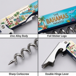 Cuchillo de Bolsillo Multifuncional 4 en 1 de Primera Calidad, Abrebotellas, Abridor de <span class=keywords><strong>Vino</strong></span>, Sacacorchos, con Logotipo Personalizado, Recuerdo de Panamá, Resistente - Product Image 5
