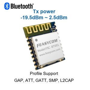 Feasycom BT691 DA14531 Chipset modulo <span class=keywords><strong>UART</strong></span> <span class=keywords><strong>BLE</strong></span> Bluetooth 5.1 a lunga distanza di piccole dimensioni per soluzione IOT - Product Image 3