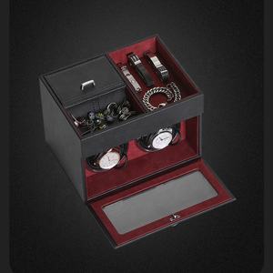 Enrouleur de <span class=keywords><strong>montre</strong></span> <span class=keywords><strong>automatique</strong></span> avec moteur <span class=keywords><strong>silencieux</strong></span> japonais et lumière LED avec plateau organisateur de bijoux - Product Image 1