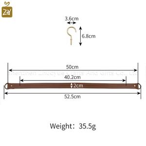 Faux Leather Tie Backs Durable Drapery Holder Decorative Straps With Metal Hook for <b>Curtain</b> Accessories - Product Image 6