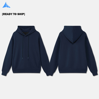 Sweat à capuche de poche décontracté vierge pré-rétréci 330 g/m² Sérigraphie DTG Pull à broderie feuilletée avec 8 couleurs en stock