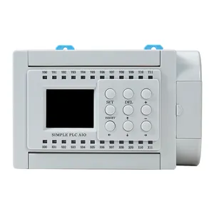 Huaqingjun 12DI 12DO sortie relais PLC Simple à programmer PLC sorties analogiques 2 canaux 0-10V avec RS485 pour HMI