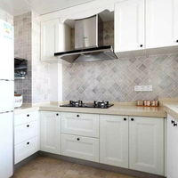 Cocina Personalizada Elegante y Completa, Fabricante de Gabinetes Modulares de Madera Integrados