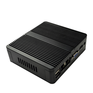 Gran oferta Mini ordenador Industrial sin ventilador 2 LAN 6 USB Características <span class=keywords><strong>Intel</strong></span> <span class=keywords><strong>Core</strong></span> <span class=keywords><strong>Celeron</strong></span> Procesador N2840 <span class=keywords><strong>CPU</strong></span> disponible AU EE. UU. UE enchufes - Product Image 1