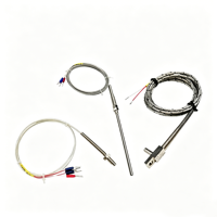 Sonde de température Pt100, capteur de température de type K J T E, longueur de sonde personnalisable, acier inoxydable, fabrication chinoise, industriel
