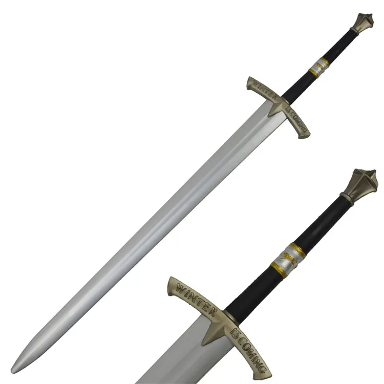 European Medieval Knight Long Sword Cosplay Pu Sword Dragon Handle Foam Larp Weapons Props