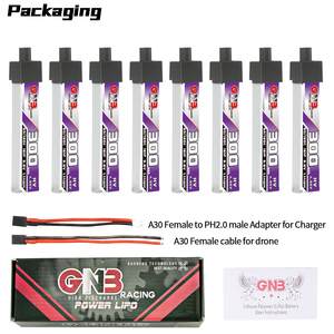 GAONENG GNB 1S 300mAh 3.8V 60C Tête plastique A30 HV RC LiPo Batterie Inductrix FPV BNF BLADE Horizon <span class=keywords><strong>eflite</strong></span> Upgraded from 300MAH - Product Image 6