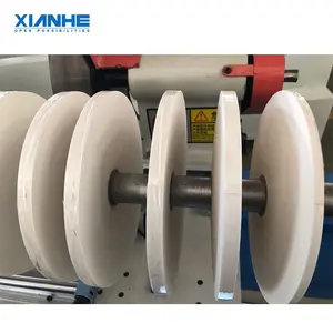 Fully automatic fabric roll slitting machine for strip cutting