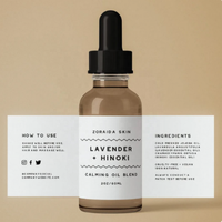 Vente directe d'usine étiquette autocollante personnalisée marque cosmétique nom promotion magasin publicité effet emballage étiquette autocollant