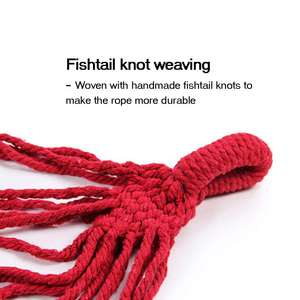 Hamac en coton de haute qualité, lit-balançoire pliable, pour adultes, camping en plein air, filet de <span class=keywords><strong>loft</strong></span>, balançoire, offre spéciale - Product Image 5