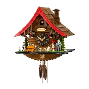 Special Edition Heidi's Chalet Cuckoo Clock small with Music, Handmade excellent German Quality For Sale