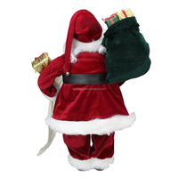 Père Noël Debout de Noël 30 à 110 cm avec Liste de Noms, Décoration Ornementale, Figurine de Collection Traditionnelle pour les Fêtes – Série Noël