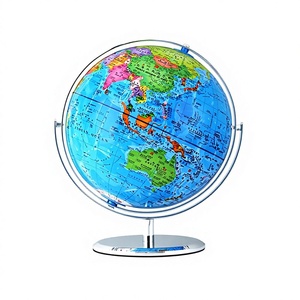 Globo Terráqueo Metálico con Impresión HD de Lianying United Win Teaching District, para Enseñanza de Geografía, Especial para Estudiantes de Secundaria, con Tecnología AR - Product Image 1