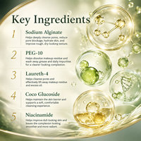 Gel nettoyant en cristal de glace à l'alginate XCEO, nettoyage en profondeur, élimination des points noirs, éclaircissant, crème démaquillante, nettoyage du visage
