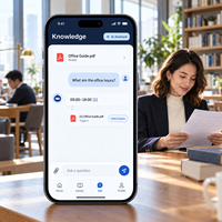 Pengembangan Aplikasi Basis Pengetahuan AI Kustom untuk IOS Android Dengan Unggah Dokumen Pencarian Semantik LionCreate