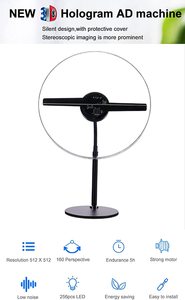Ventilador de Escritorio 3D con WiFi de 30CM, Pantalla Holográfica, <span class=keywords><strong>Proyector</strong></span> de Publicidad, Pantalla LED - Product Image 6