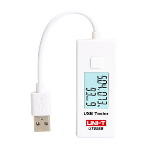 เครื่องทดสอบ USB รุ่น Uni-t Ut658b ของแท้ ใช้สำหรับตรวจสอบเครื่องชาร์จและแหล่งจ่ายไฟแบบพกพาของผลิตภัณฑ์อิเล็กทรอนิกส์ - Product Image 1