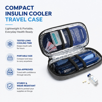 Bingyuan Mini-packs de glace personnalisés, étanches, améliorés, réutilisables, 18,5x7,5cm, 70g, pour étui de transport de refroidisseur d'insuline, approuvé par la TSA