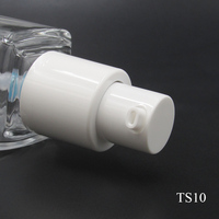 Vente en gros d'usine, flacon pompe carré en verre de 30 ml, transparent, vide, pour fond de teint liquide