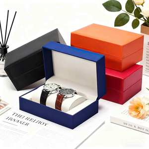 Caja de Relojes Personalizable para Parejas, con Almacenamiento para Joyas, Diseño de Almohada Doble, Venta al Por Mayor Directa de Fábrica - Product Image 2
