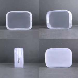 Fabricante de Bolsas de Plástico al por Mayor, Bolsas Cosméticas de EVA Esmeriladas con Asa de Lazo Suave, Bolsas Transparentes para Guardar Maquillaje - Product Image 5