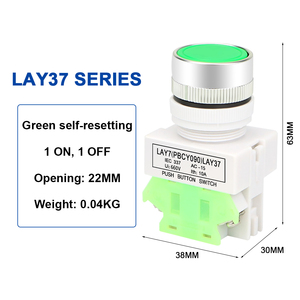 Lay37 <span class=keywords><strong>push</strong></span> <span class=keywords><strong>button</strong></span> chuyển tự-thiết lập lại 1 trên 1 Off 22 Mét momentary bắt đầu chuyển đổi - Product Image 3