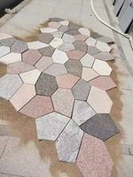 L'hexagone antiacide-érodé naturel d'ardoise de rouille couvre de tuiles la conception extérieure moderne durable de mur et de plancher de 1.5-2.5cm épais