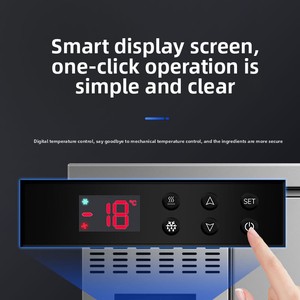 Refrigerador Comercial <span class=keywords><strong>Bajo</strong></span> Mostrador de Acero Inoxidable, con Disipador de Calor Desmontable, para Cocina de Restaurante, Superventas - Product Image 3