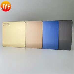 H3002 Foshan Factory Supply Gold Stainless Steel Brushed Sheets