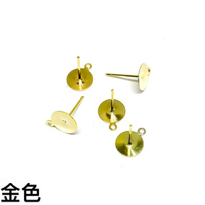 Round Bottom Flat Earring <b>Pins</b> Iron Plated Gold Silver White Jewelry Findings For Earrings Bracelets Yiwu Origin - Product Image 4