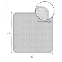 Couverture pour bébé en gaze de coton 100%, couverture douce pour nouveau-nés, literie naturelle pour enfants, personnalisable