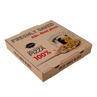 Boîtes à pizza personnalisées directement de l'usine, imprimées en couleur, en kraft, avec doublure en aluminium, pliables, jetables, pour emporter