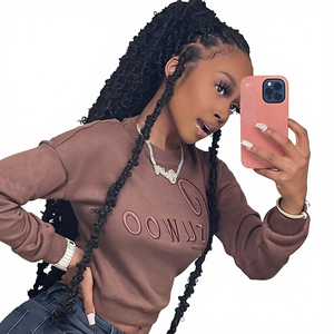 <span class=keywords><strong>Xtrend</strong></span> 36 pouces, tresses synthétiques à crocheter, style Butterfly Locs, longues, noires, effet vieilli, double trame, tissées à la machine, douces, pour femmes, 850g - Product Image 1