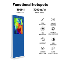 Affichage publicitaire LED extérieur étanche IP65 sur pied avec animation pour magasin de détail, restaurant et centre commercial