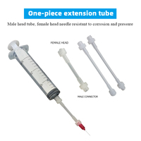 Adaptateur Luer en plastique pour tube d'extension d'aiguille, pour distribution et drainage par seringue, avec tube de connexion et accessoire de valve pneumatique
