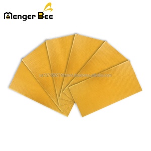 Customizable Wax Coating Medium Yellow Plastic Granulated Beeswax <b>Foundation</b> Bee Honeycomb Pale - Product Image 2